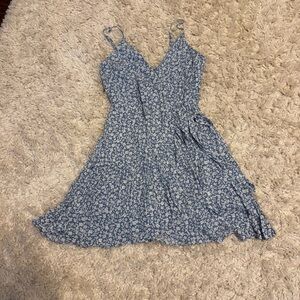 Altar'd State Blue and White Spaghetti Strap Sundress